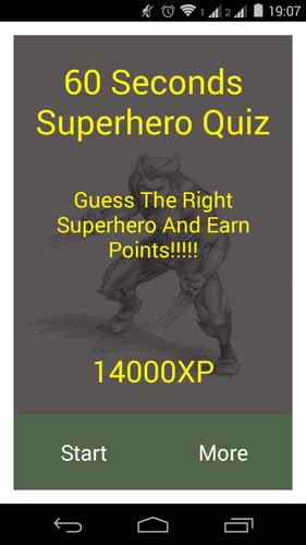 60 Seconds Superhero Quiz