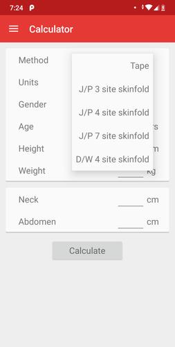 Body Fat Calculator