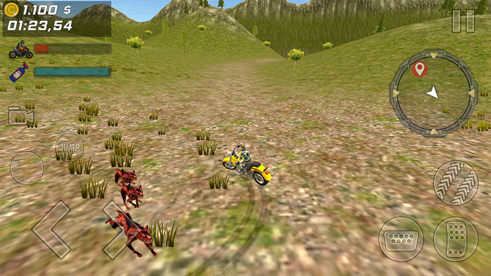 Zombie Escape : Bike Racing