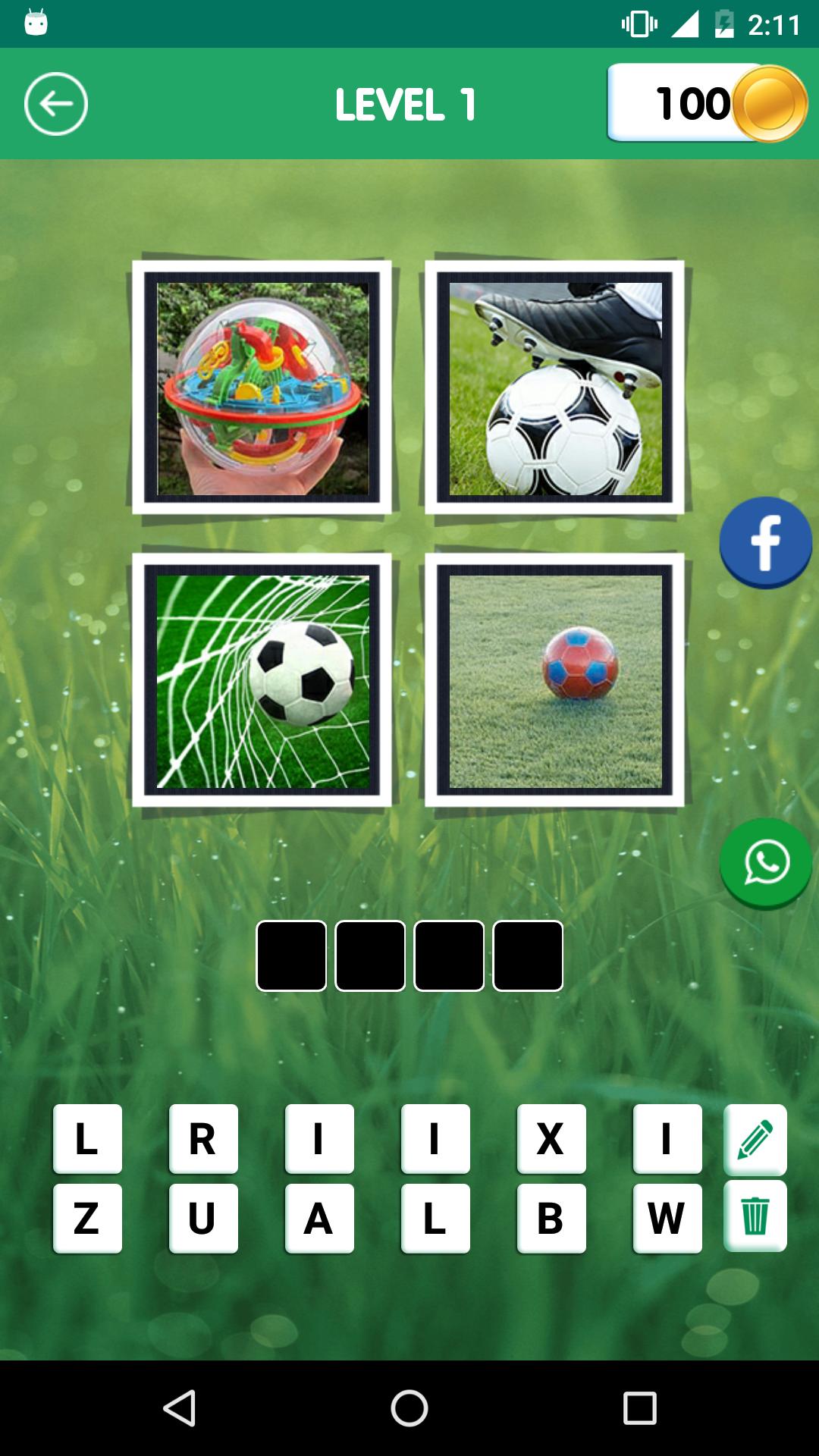 New : 4 Pics 1 Word