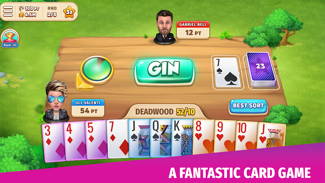 Gin Rummy Stars - Card Game