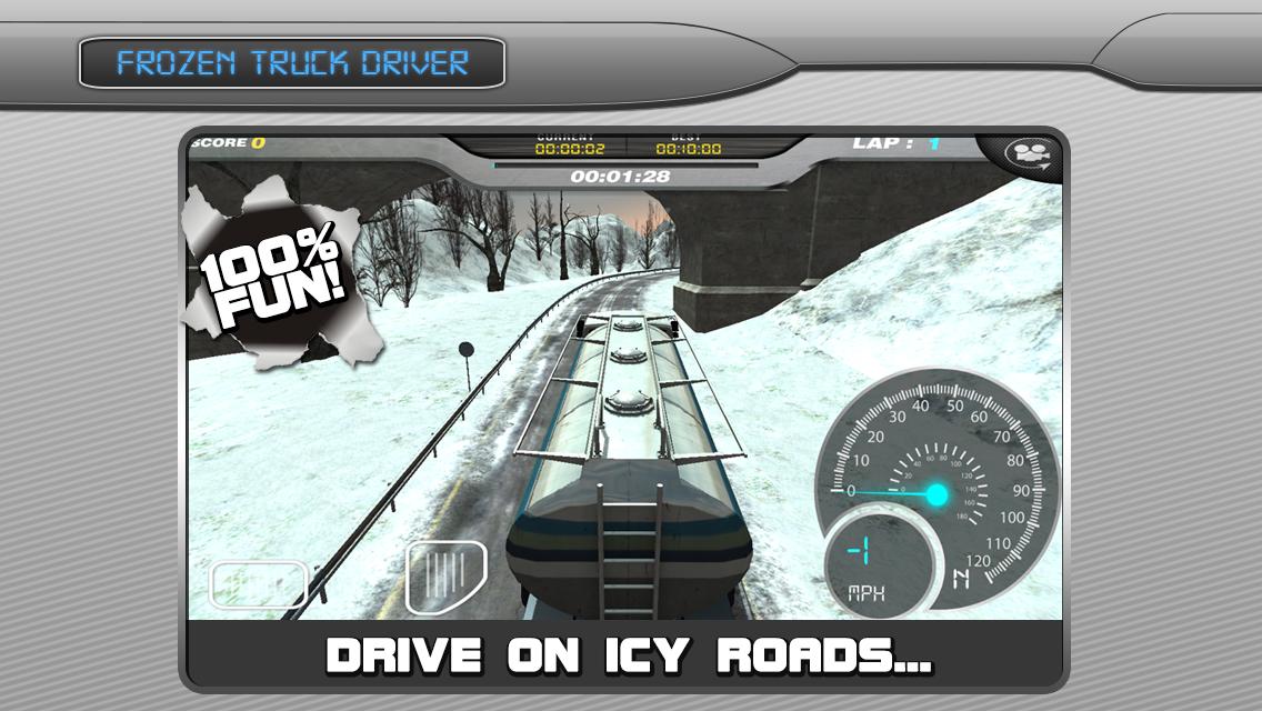 Frozen Highway Truck Driver 3D