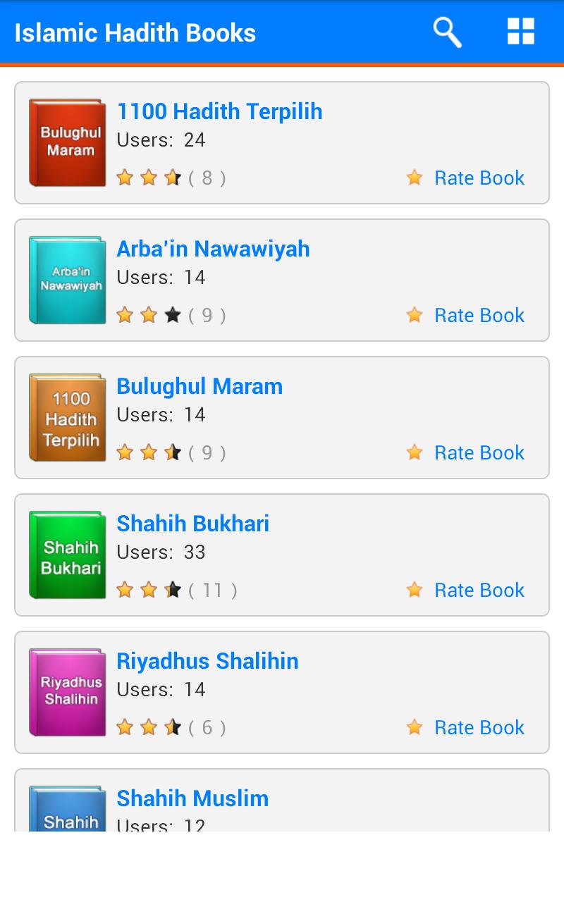 Islamic Hadith Books (Indo)