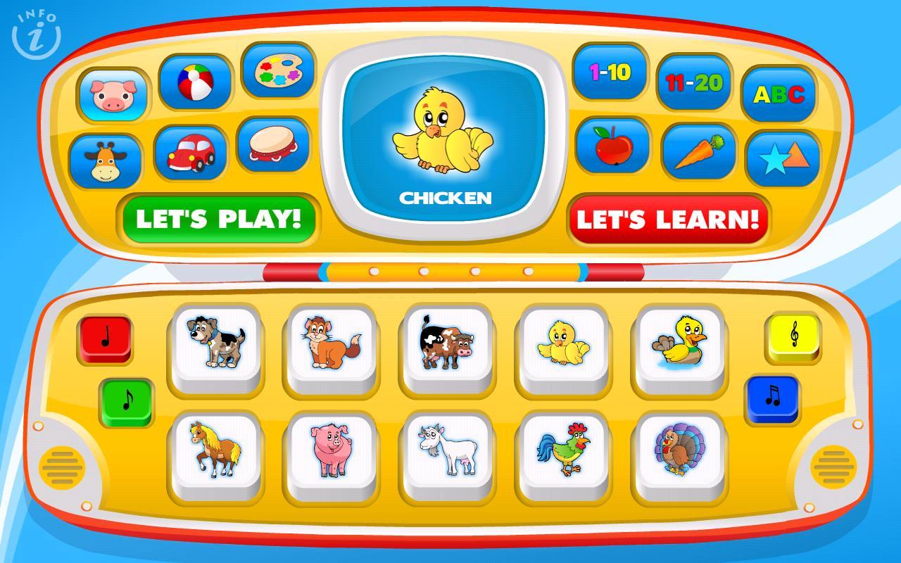 Kids Toy Phone Learning Games - Magic Laptop Lite