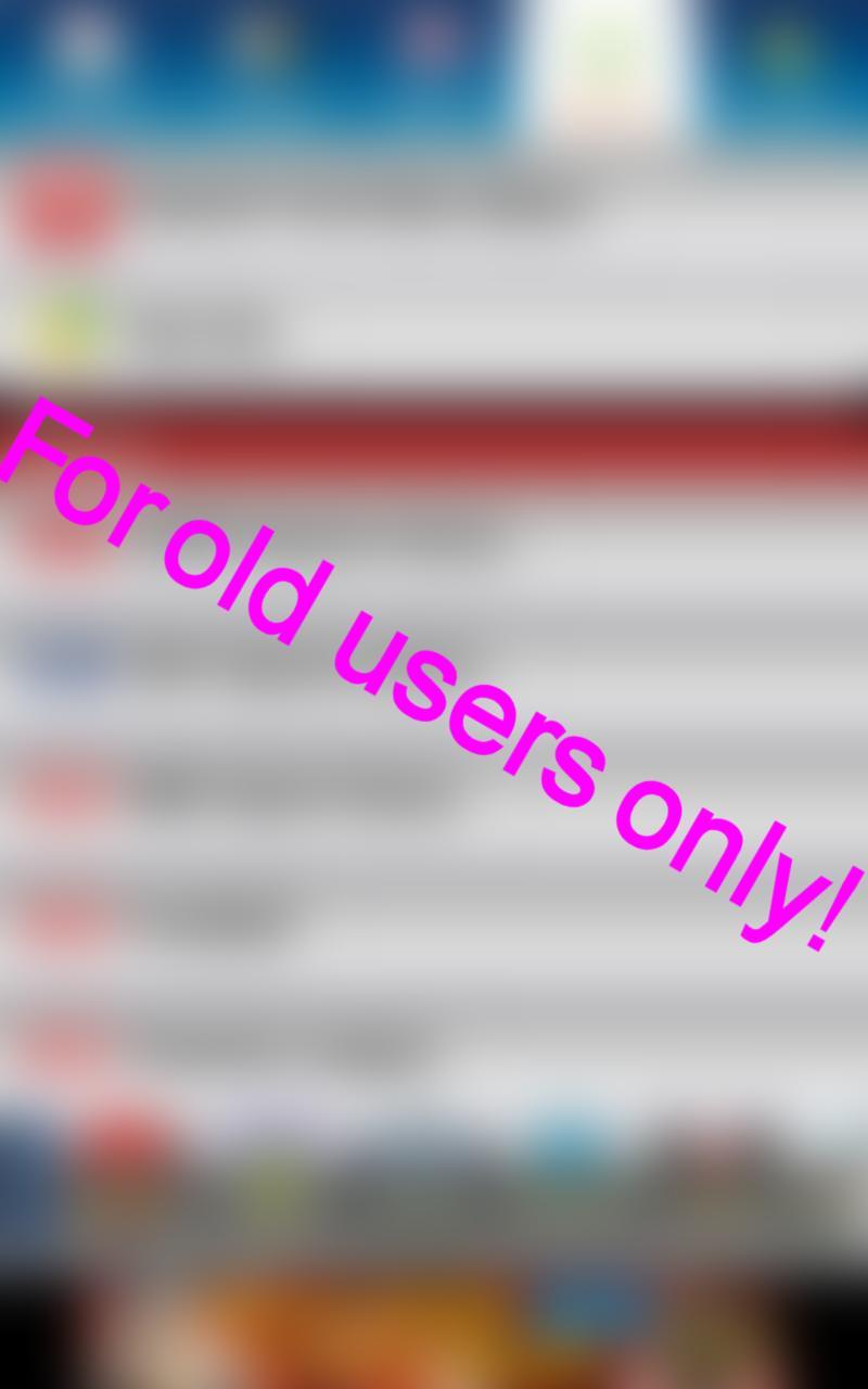 Old users exclusive.