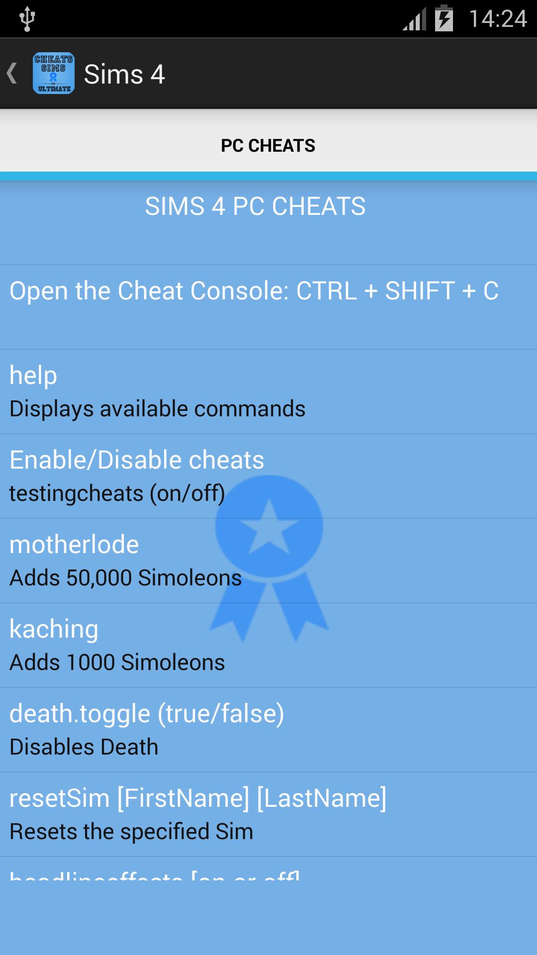 Cheats Sims Ultimate