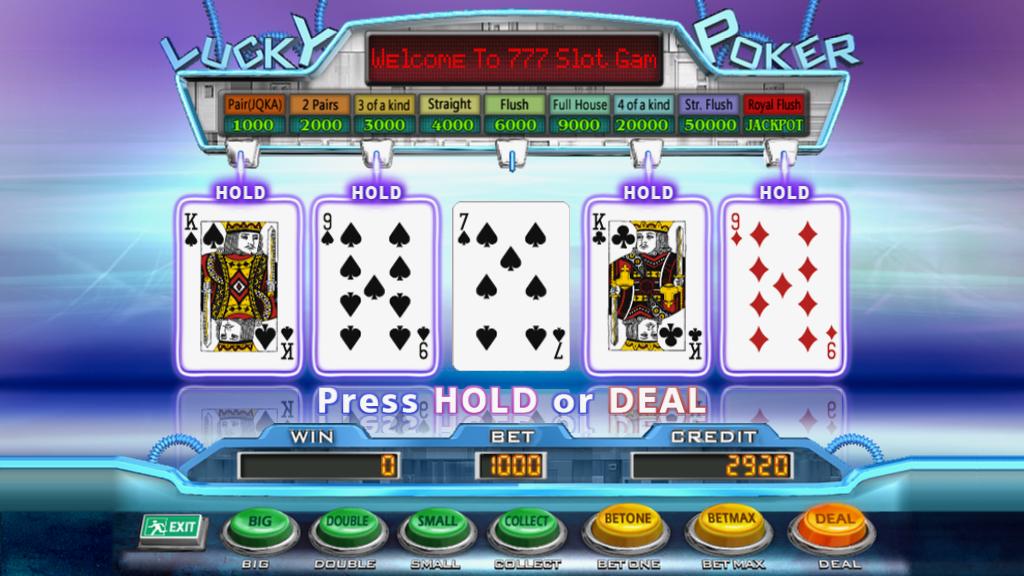 777 Poker Slot Machine 5PK