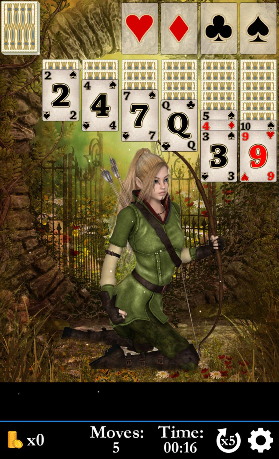 Hidden Solitaire Elven Woods - Free Card Game