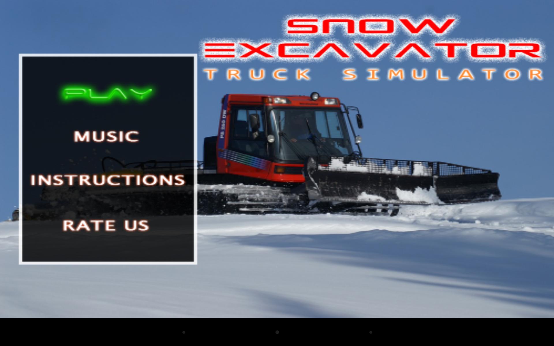 Snow Excavator Truck Simulator