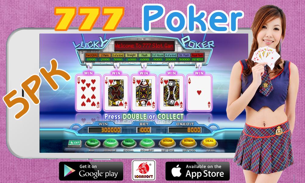 777 Poker Slot Machine 5PK