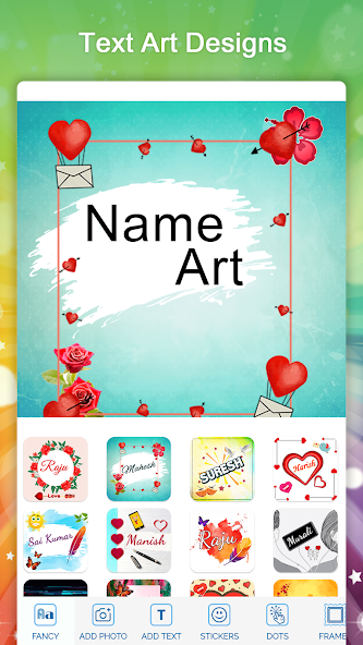 Name Art photo editor