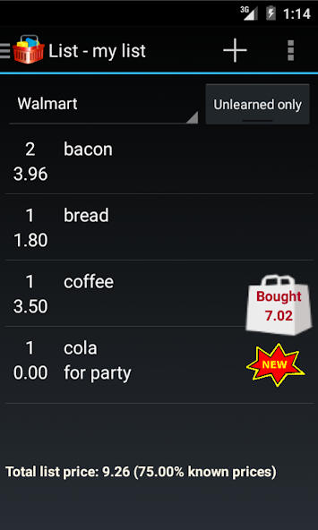 Smart Shopping List