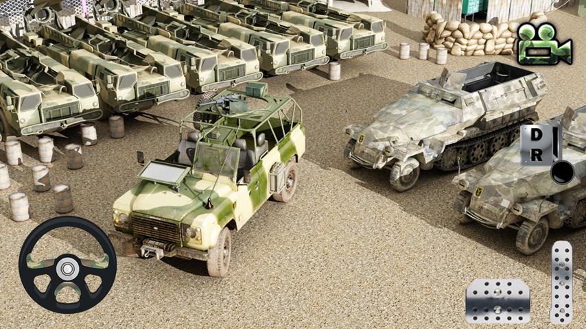 Drive and Park Military Jeep3D