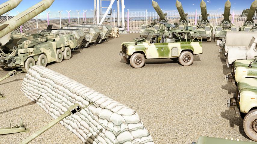 Drive and Park Military Jeep3D