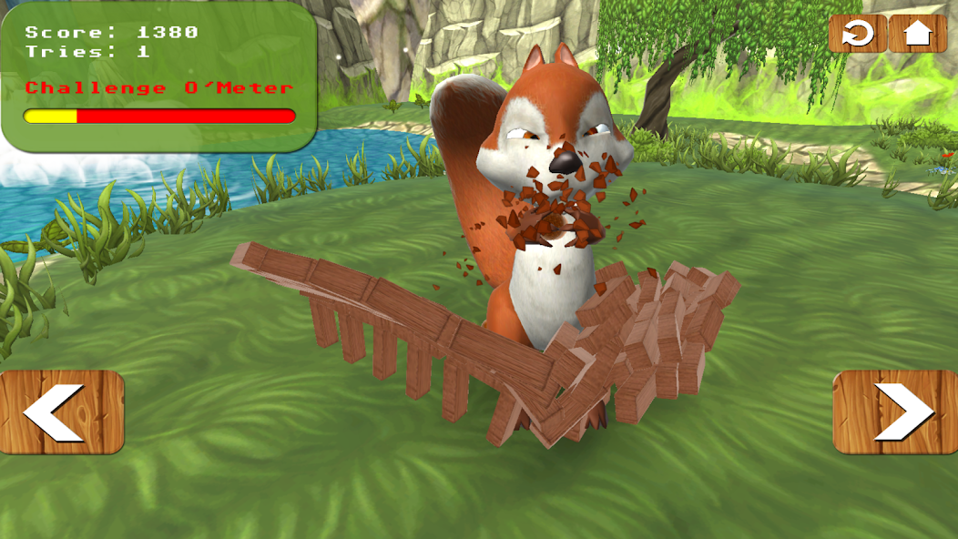 Squirrel Bricks Game: Smash it