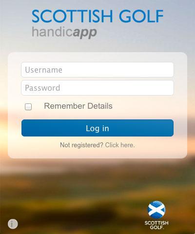 Scottish Golf HandicAPP