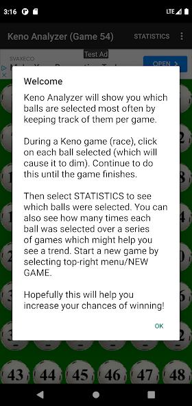 Keno Game Analyzer