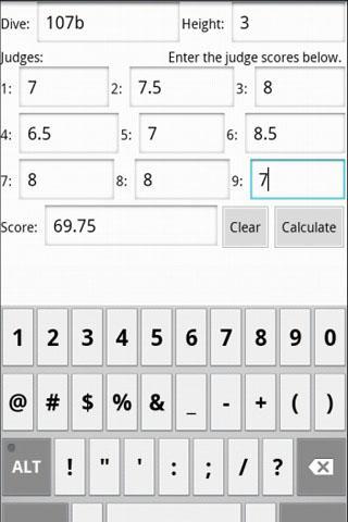 Dive Calculator