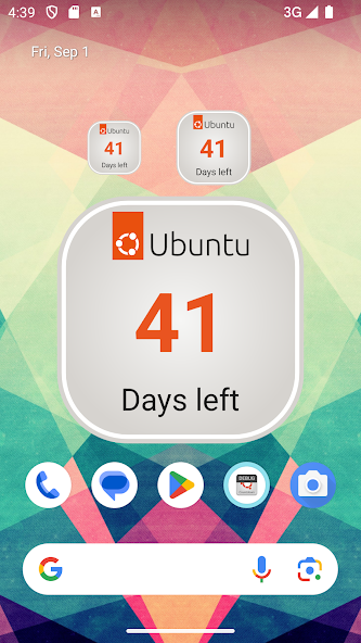 Ubuntu Countdown Widget