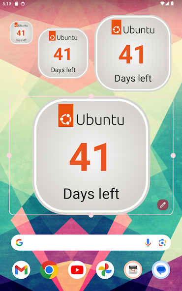 Ubuntu Countdown Widget