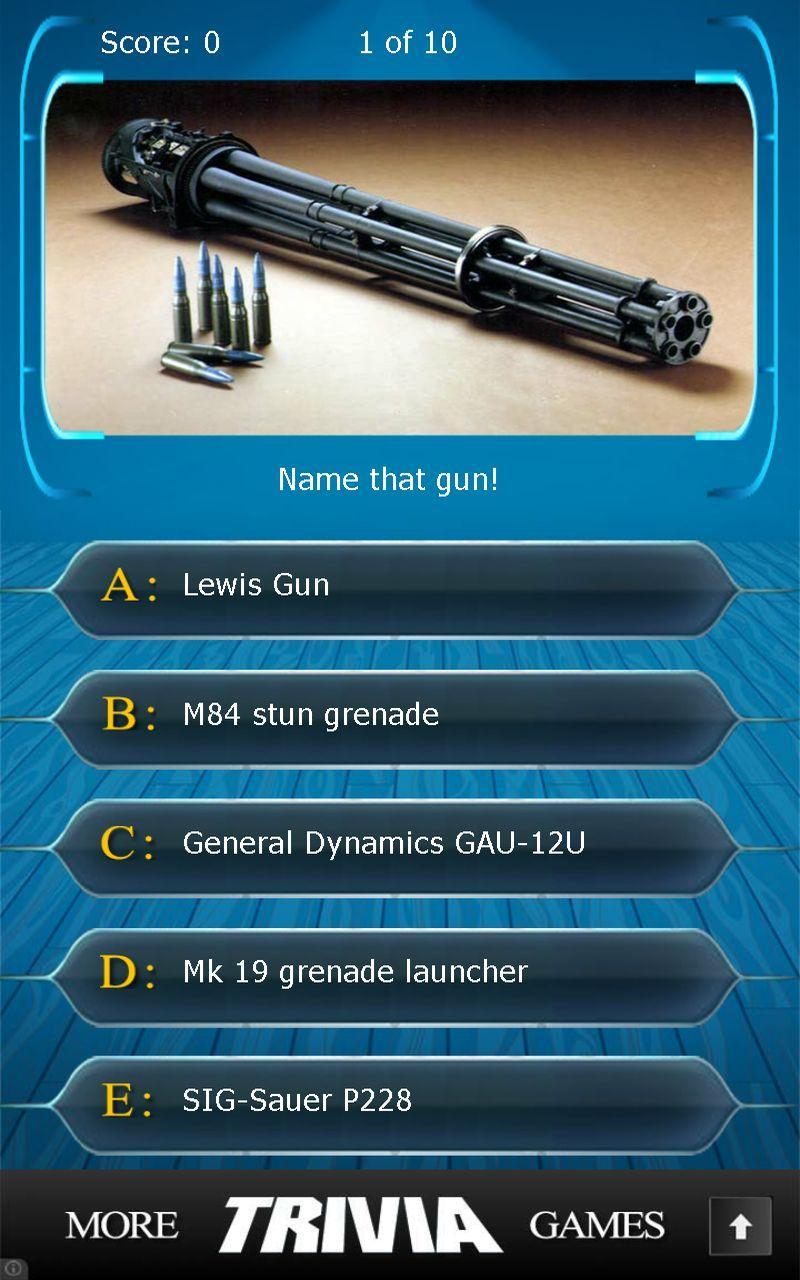 Name that Gun Trivia