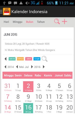 INDONESIAN CALENDAR