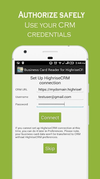 Business Card Reader for Highr