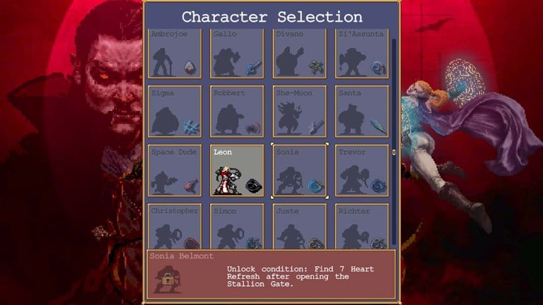 如何在吸血鬼倖存者的頌歌中解鎖Sonia Belmont到Castlevania
