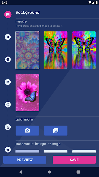 Neon Butterflies Wallpaper