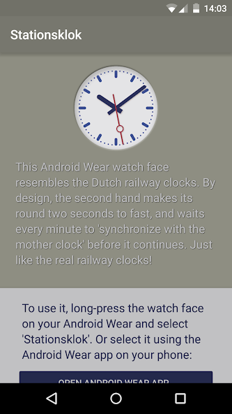 Dutch Railway Station Clock
