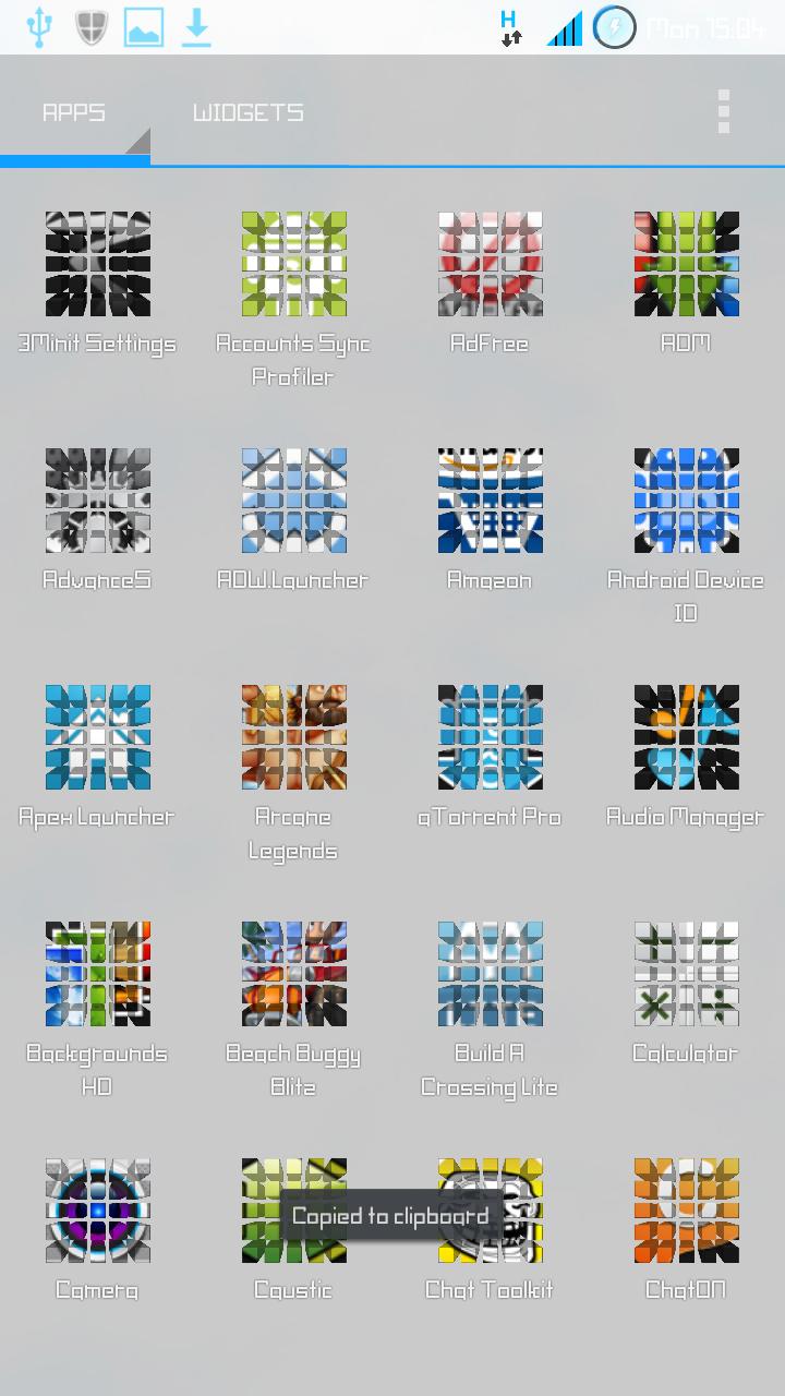 Perspective cubes icons