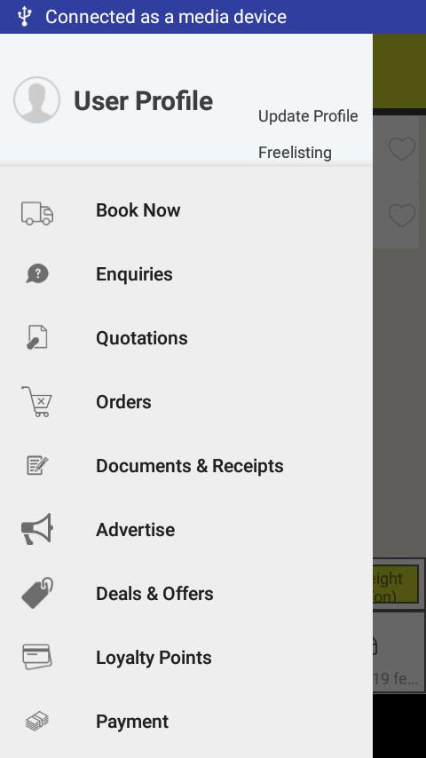 Book Truck or Load for intercity goods transport.