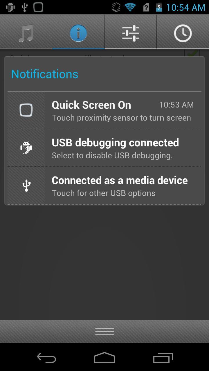 Quick Screen On