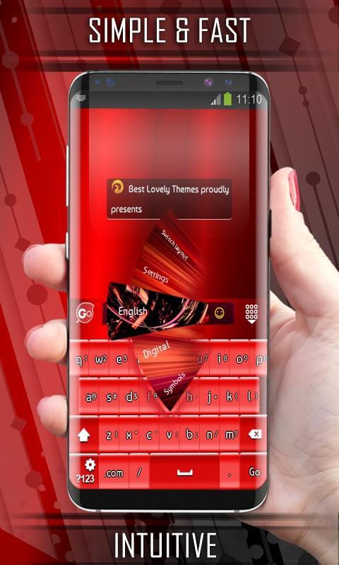 Keyboard Red Glow