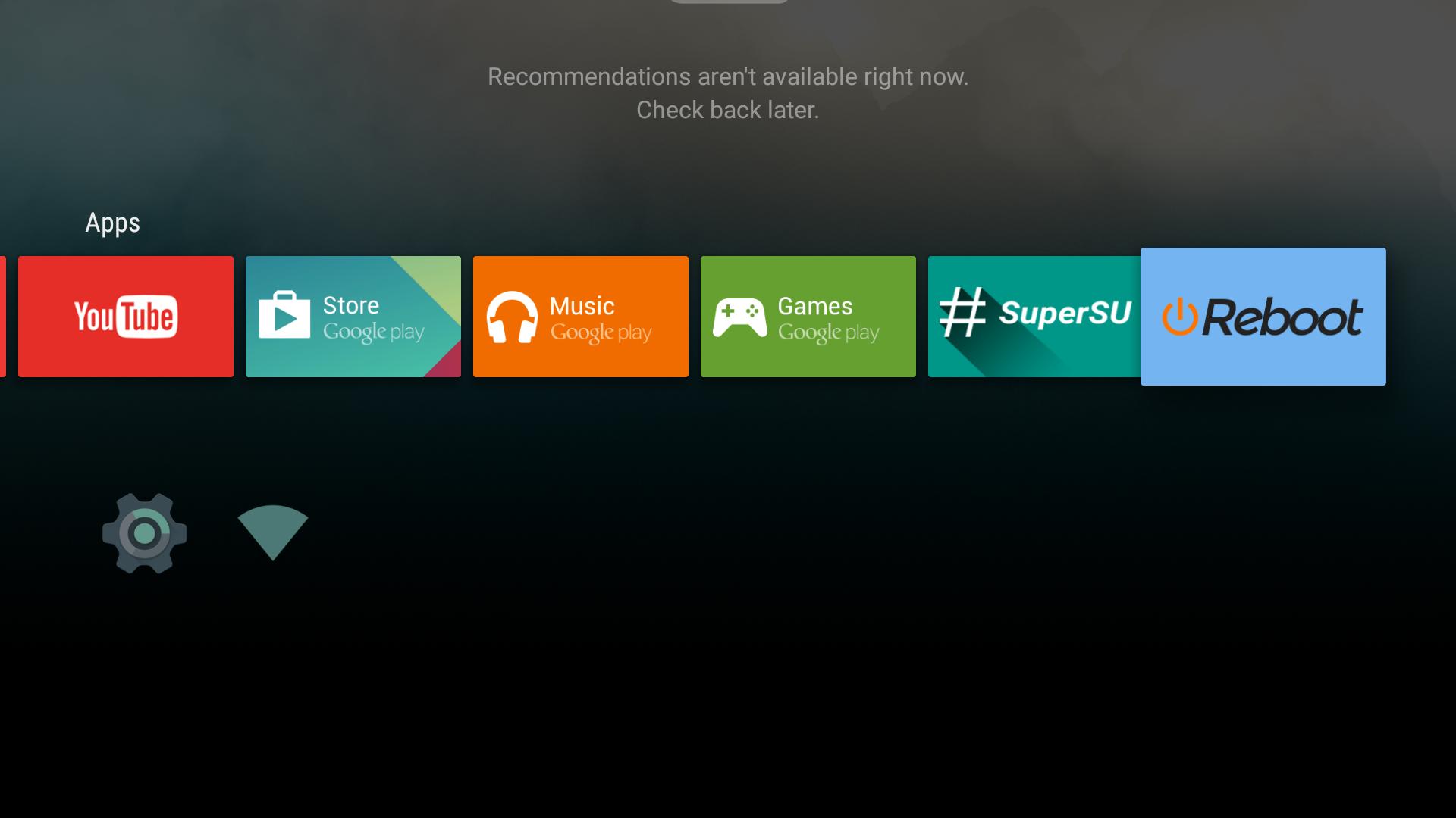 Reboot Android TV