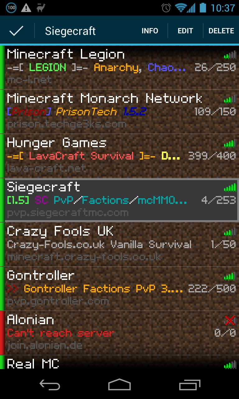 McLister - Minecraft Statuses