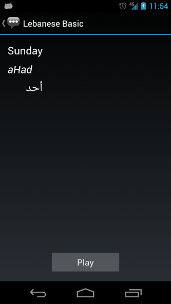 Lebanese Basic Phrases