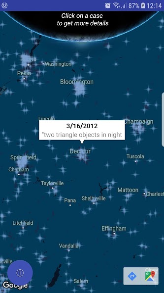 UFO: The USA map