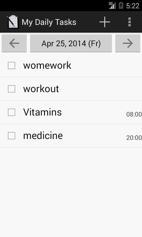 My Daily Tasks
