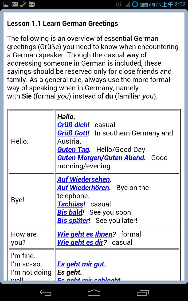 Learning German (Offline)