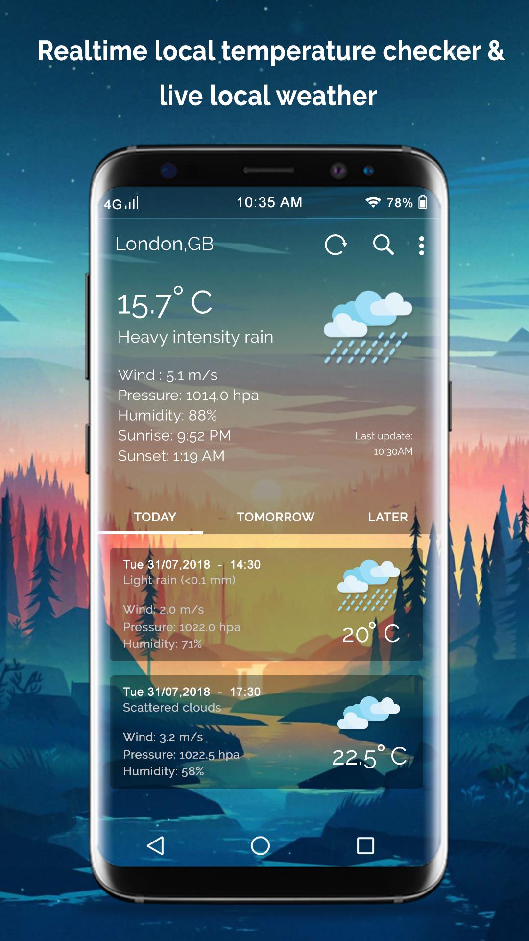 Daily Weather Forecast App - Weather Update