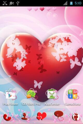 Theme Hearts for GO Launcher