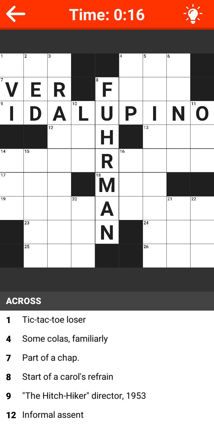 Crossword Puzzle Time