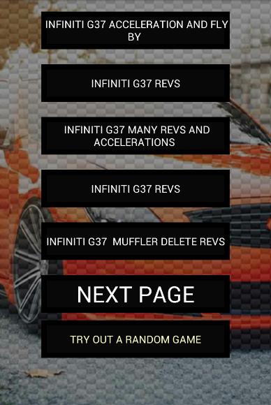 Engine sounds of G37