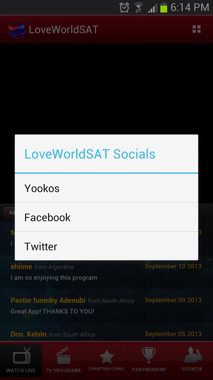 LoveWorld SAT Mobile