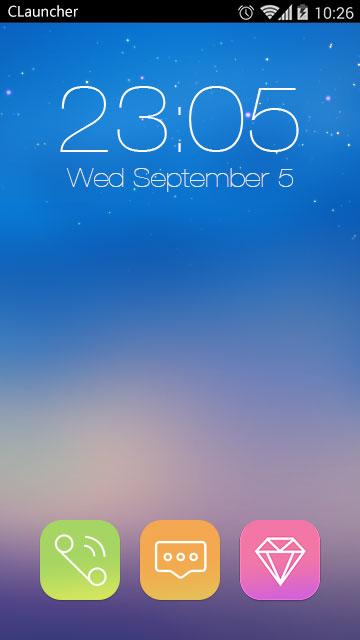 Starry Sky Blue Theme HD