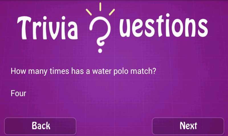 Trivia questions