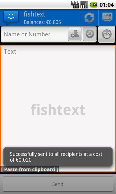 WebSMS: Fishtext Connector