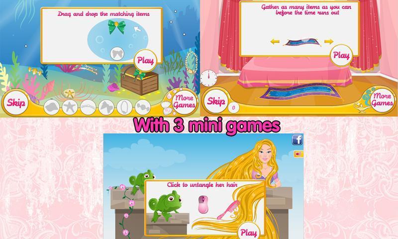 Princess stories dressup game