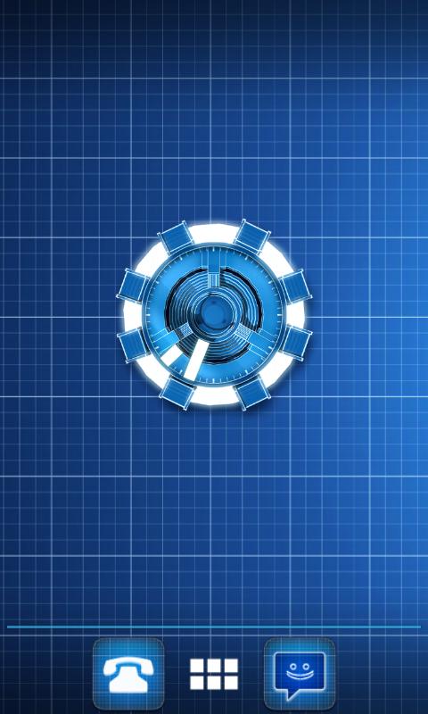 Arc Reactor Clock Widget